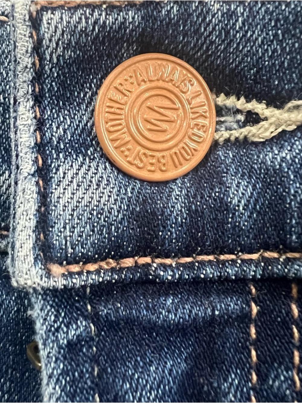 Mother Insider Crop Step Fray Jeans 26 Blue Raw Hem Kick Flare - Picture 4 of 14